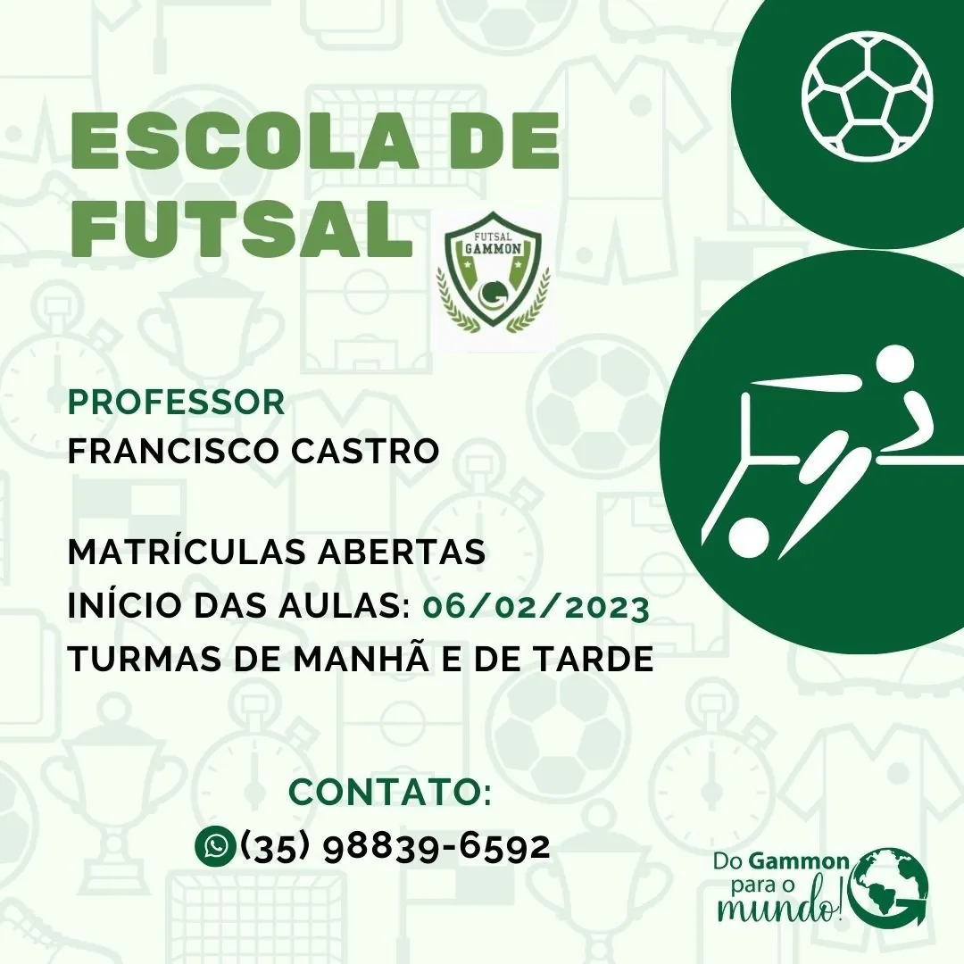 O Futsal do Gammon já está com matrículas abertas!